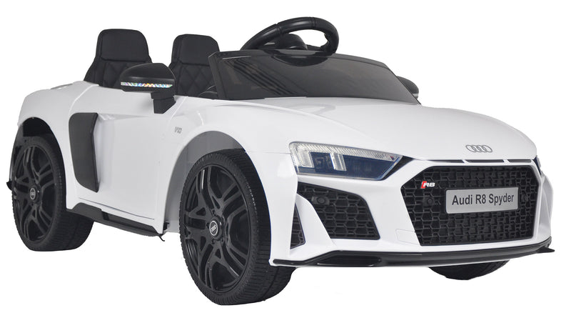 Macchina Elettrica per Bambini 12V con Licenza Audi R8 Spyder Bianca-7