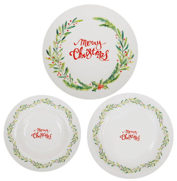 Service de table de Noël 18 pièces en porcelaine online