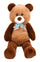 Peluche Ours H80 cm pour Enfant Bicolore