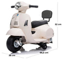 Piaggio Mini Vespa GTS Elettrica 6V per Bambini Bianca-4