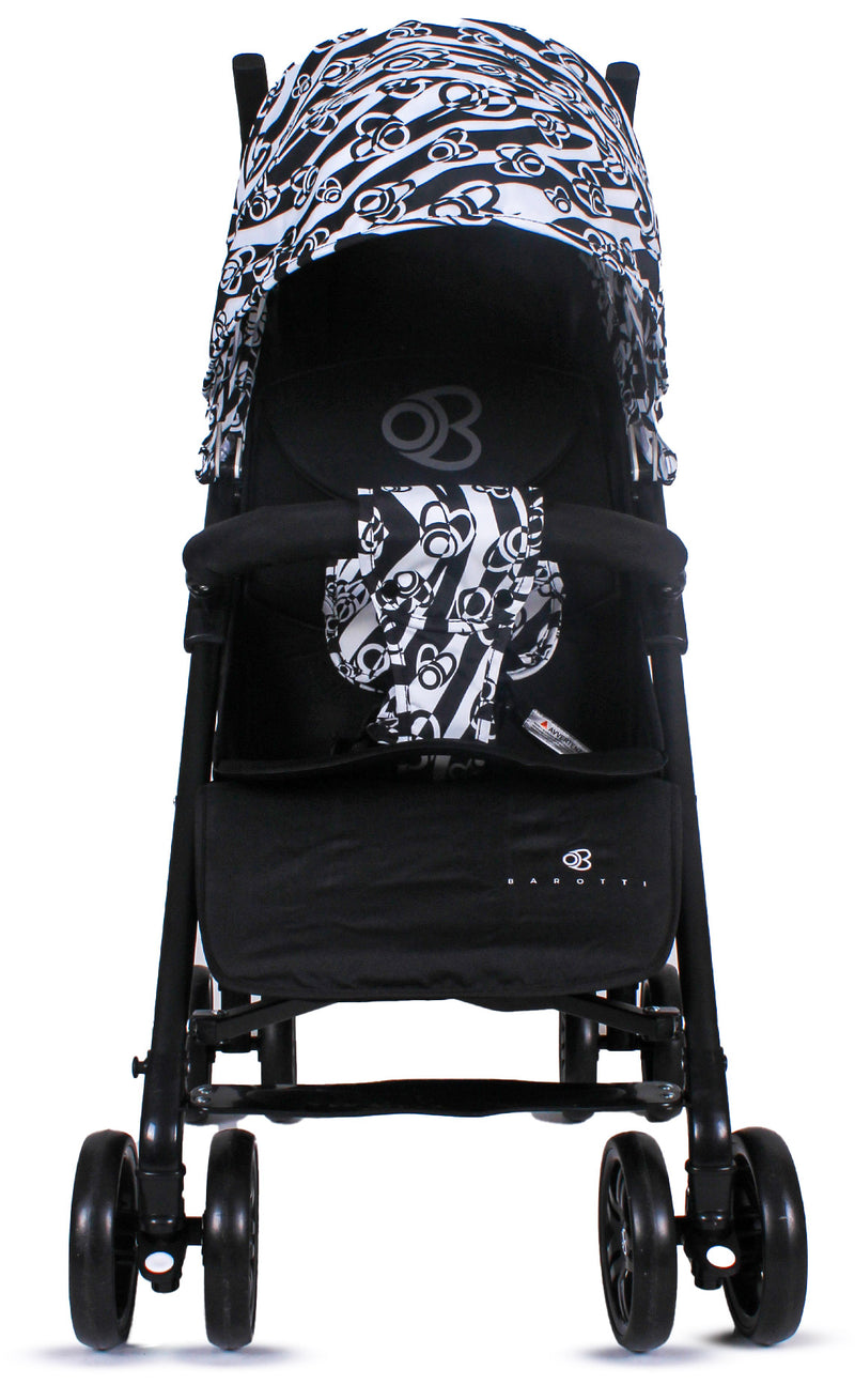 Passeggino Pieghevole per Bambini Barotti Zoom Nero/Bianco-4