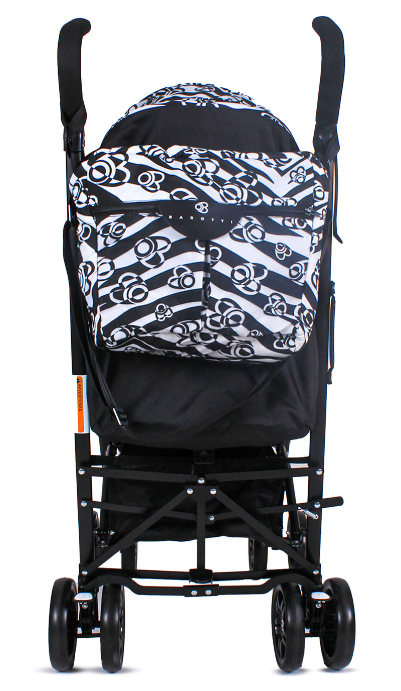 Passeggino Pieghevole per Bambini Barotti Zoom Nero/Bianco-5