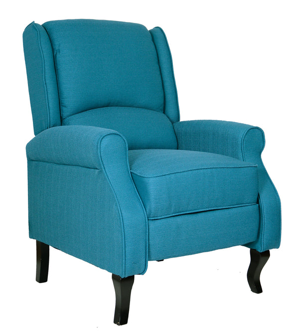 Fauteuil relax inclinable manuel en tissu bleu online