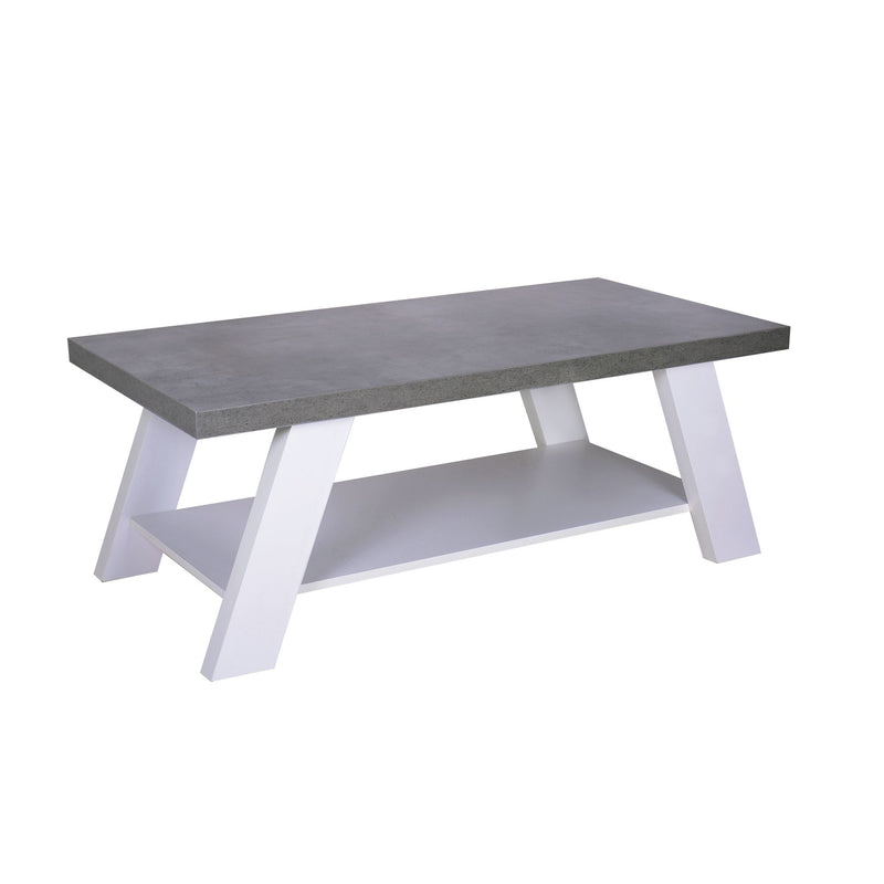 Tavolino Target Cemento Bianco-1