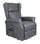 Fauteuil releveur électrique 1 moteur inclinable en tissu Econabuk gris