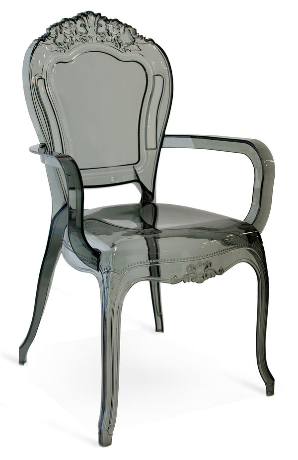 acquista Chaise d'intérieur en méthacrylate gris transparent Chimera 45x42x97 cm