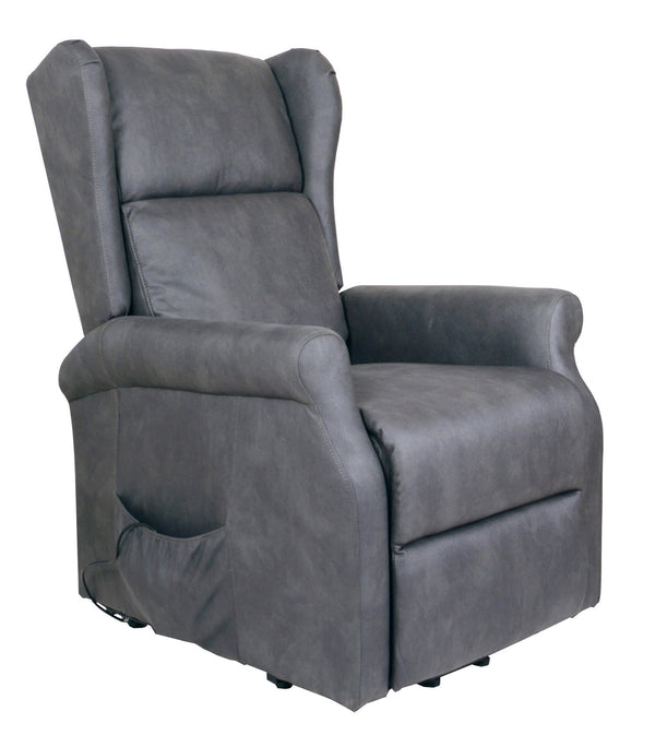 Fauteuil élévateur électrique 1 moteur de massage inclinable en tissu Econabuk gris online