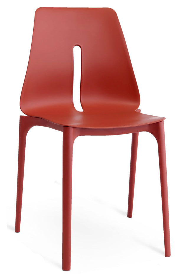 Chaise Lagos en Polypropylène Rouge Érable sconto