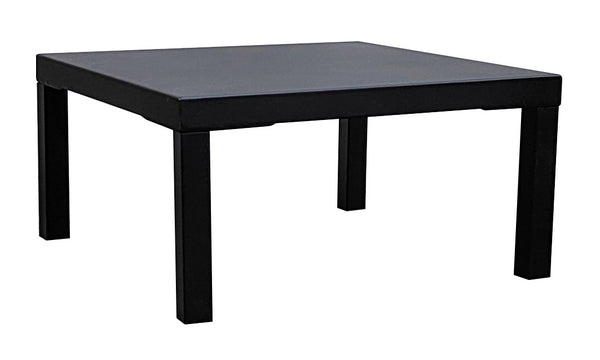 Table basse de jardin 60x60xH30 cm en métal Modas noir sconto