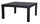 Table basse de jardin 80x60xH30 cm en métal Modas noir