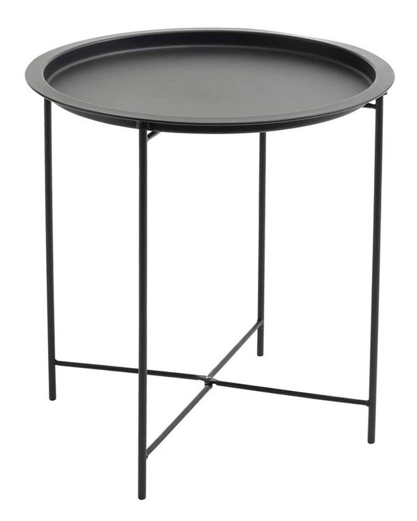 Table basse de jardin Ø44xH51 cm en métal noir Lauren prezzo