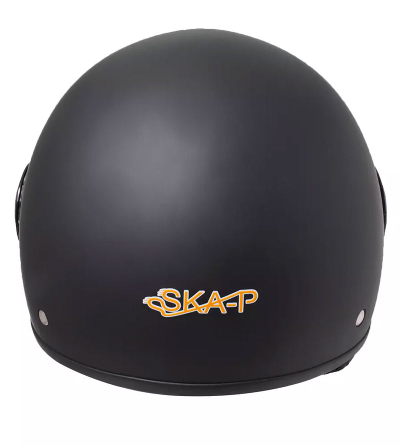 Casco Demi-Jet per Scooter Visiera Sagomata SKA-P 1 WH Wolli Glicine Varie Misure-3