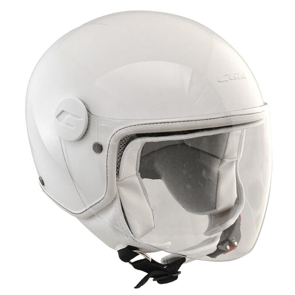 Casque Demi-Jet Enfant Visière Longue CGM Magic Mono 205A Blanc Différentes Tailles prezzo