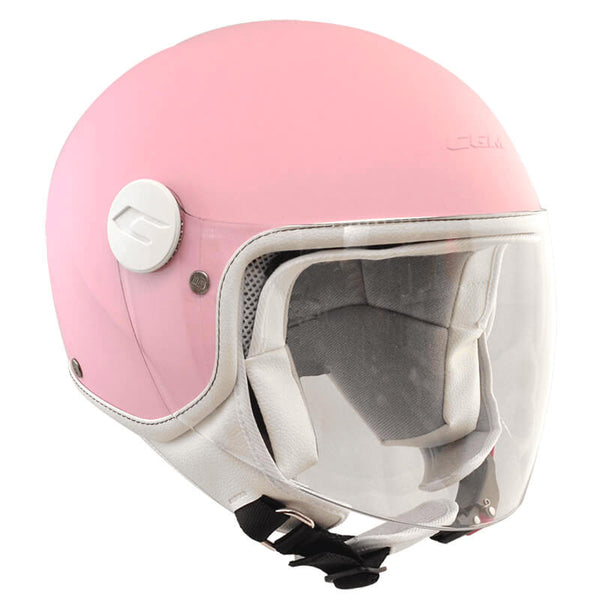 acquista Casque Demi-Jet Enfant Visière Longue CGM Magic Mono 205A Rose Mat Différentes Tailles