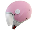 Casco Demi-Jet per Bambini Visiera Lunga CGM Magic Mono 205A Rosa Opaco Varie Misure-4