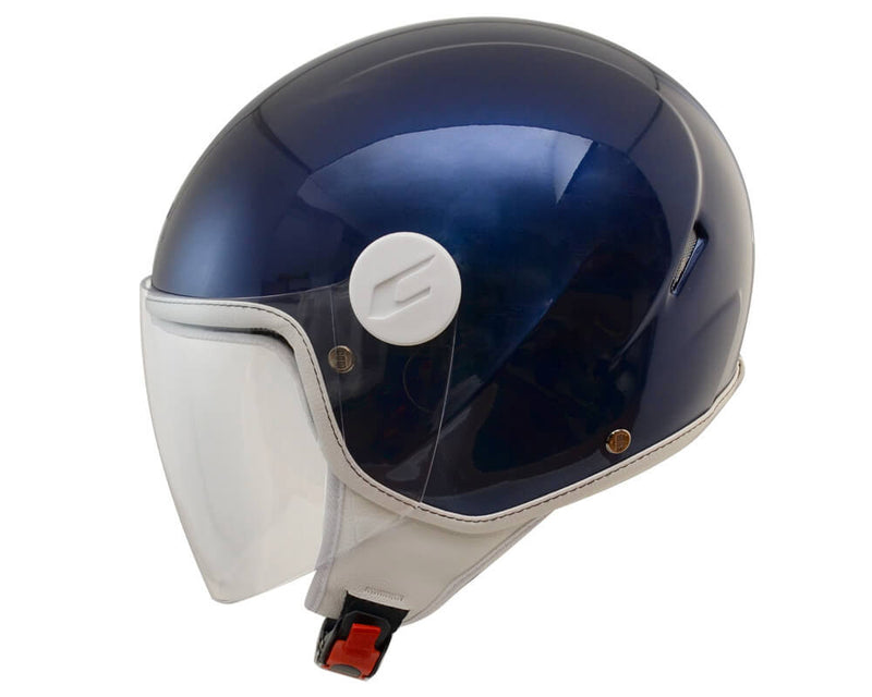 Casco Demi-Jet per Bambini Visiera Lunga CGM Magic Mono 205A Blu Metallizzato Varie Misure-2