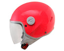 Casco Demi-Jet per Bambini Visiera Lunga CGM Magic Mono 205A Rosa Fluo Varie Misure-2