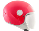 Casco Demi-Jet per Bambini Visiera Lunga CGM Magic Mono 205A Rosa Fluo Varie Misure-3