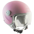 Casco Demi-Jet per Bambini Visiera Sagomata CGM Magic Mono 205A Rosa Opaco Varie Misure-1