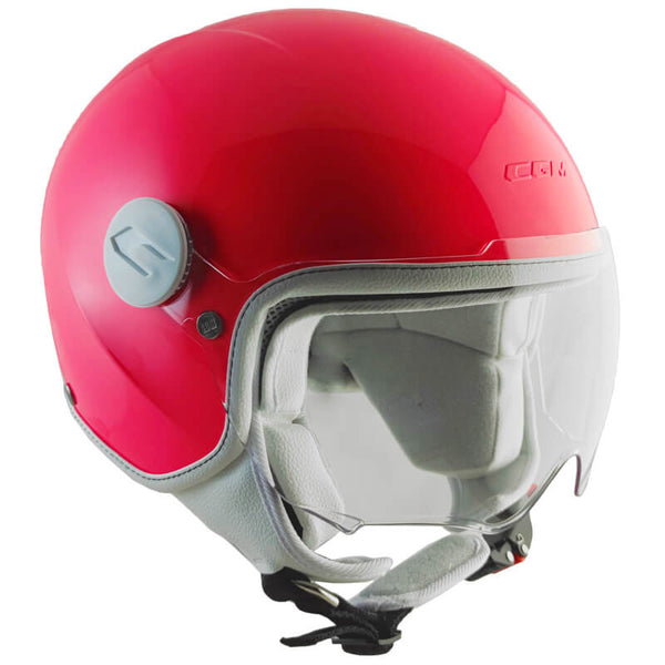 Casque Demi-Jet Enfant CGM Magic Mono 205A Rose Fluo Visière Différentes Tailles acquista