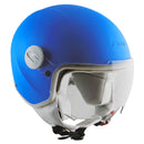 Casco Demi-Jet per Bambini Visiera Sagomata CGM Magic Smile 205S Azzurro Opaco Varie Misure-2