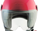 Casco Demi-Jet per Bambini Visiera Sagomata CGM Magic Smile 205S Rosa Fluo Varie Misure-3