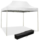 Gazebo Pieghevole 3x2m in PVC Bianco-1