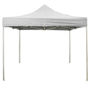 Gazebo Pieghevole 3x2m in PVC Bianco-2