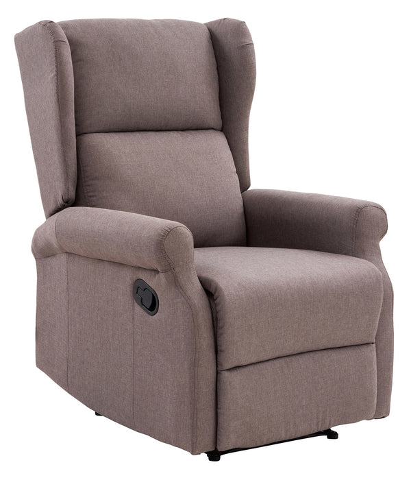 Fauteuil Relax Inclinable Manuel en Tissu Bergère Arlette Gris Tourterelle online