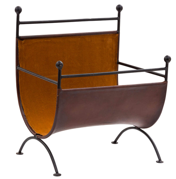 sconto Porte-revues en fer 40x30x50cm Rurutù Cognac