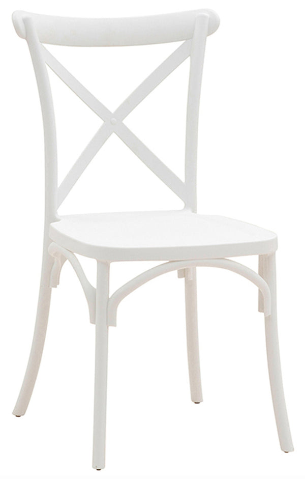 acquista Chaise 90x43x43 cm en Polypropylène Rétro Blanc