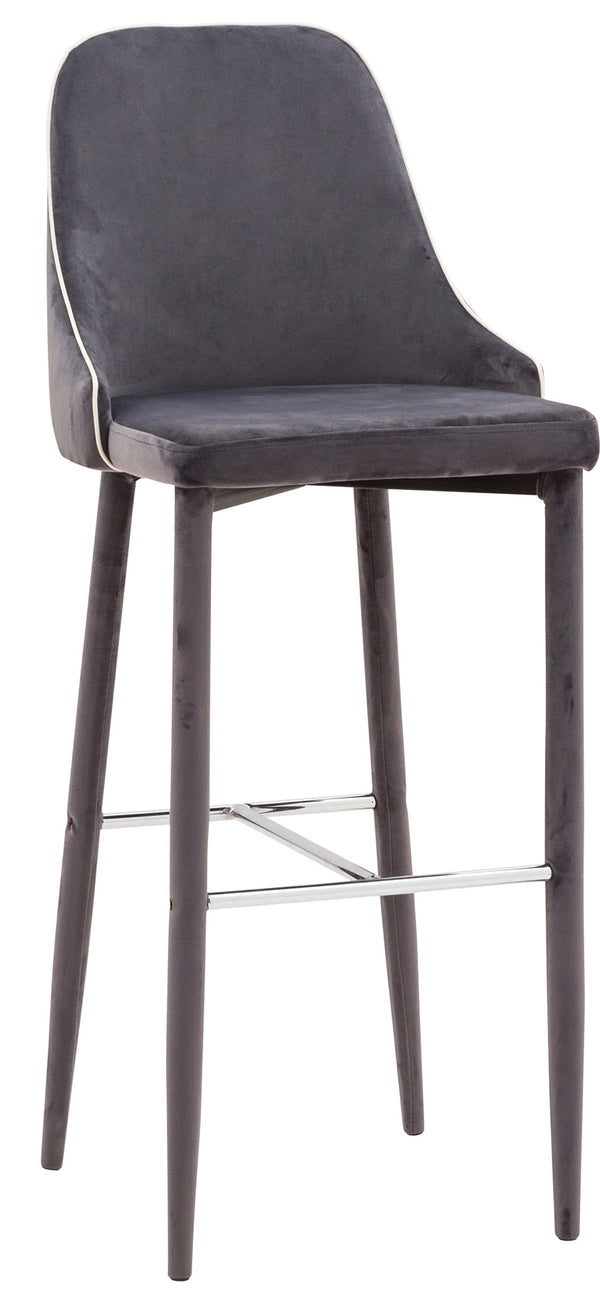 Tabouret Haut 45x50x110 cm en Tissu Velours New Plana Plus Cenere acquista