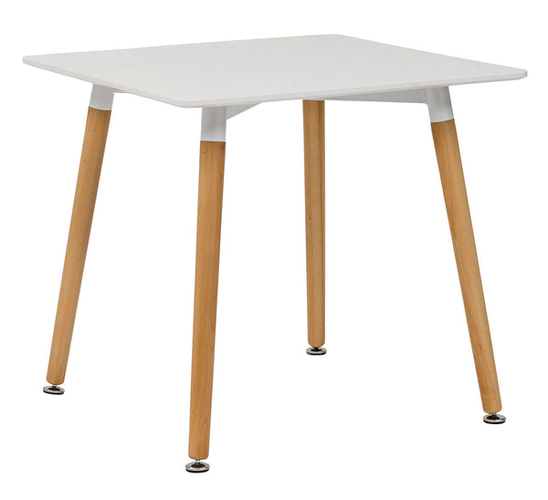 Table de Cuisine 80x80x75 cm en Bois Tex Blanc acquista