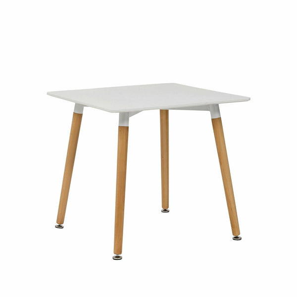 sconto Table Fixe Tex Bis 80x80 Plateau Blanc