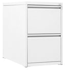 Classificatore 2 Cassetti 46x62x70,5 cm in Metallo Bianco-1