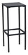 Tabouret de jardin haut 32x32xH78 cm en métal utilitaire gris