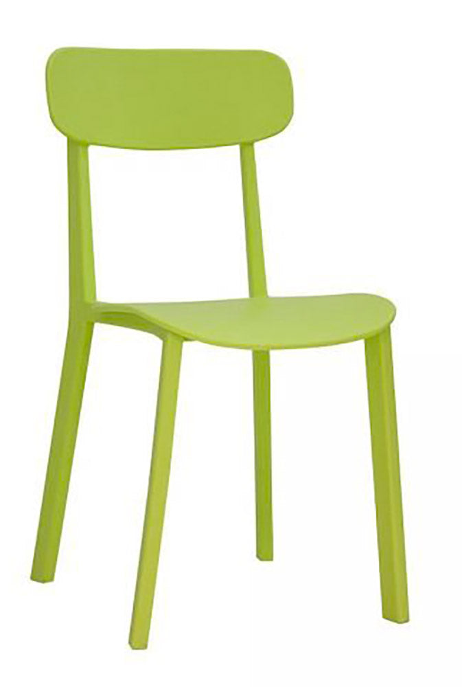 Sedia da Giardino 46x51xH82 cm in Polipropilene New Chapeau Verde-1