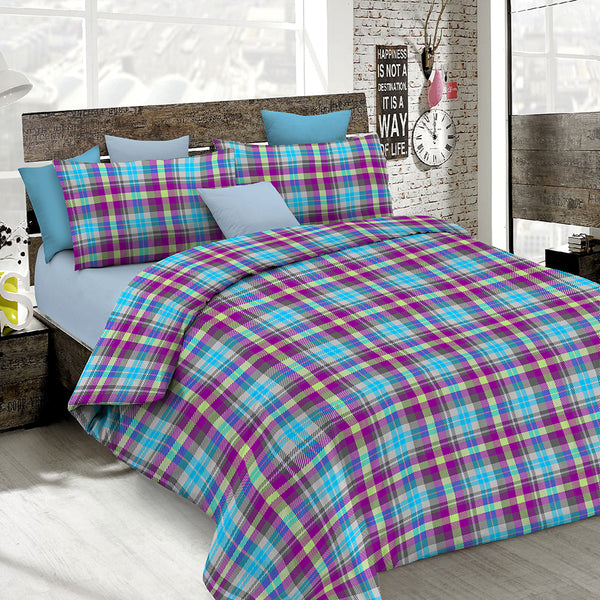 Housse de couette avec imprimé sur le sac et taies d'oreiller Scottish Doubleface online