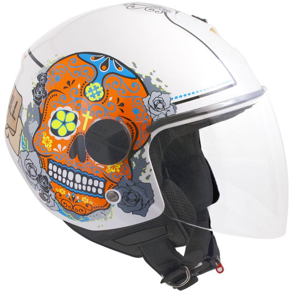 online Casque Jet pour Scooter Visière Longue CGM Cancun 107S Blanc