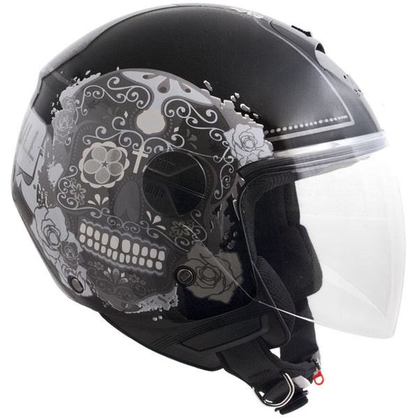 prezzo Casque Jet pour Scooter Visière Longue CGM Cancun 107S Noir