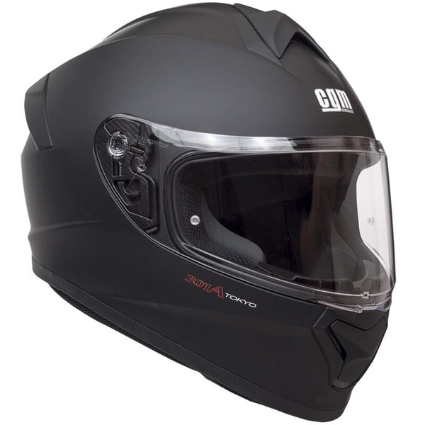 Casque Intégral pour Scooter CGM Tokyo Visière Longue 301A Noir Mat Différentes Tailles sconto