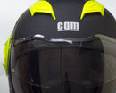 Casco Jet per Scooter Visiera Lunga CGM Dixon 129S Giallo Fluo Opaco Varie Misure-3