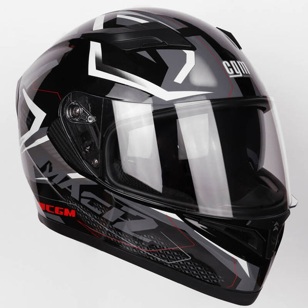 online Casque Intégral pour Scooter Visière Longue CGM Mach 2 316G Noir Différentes Tailles