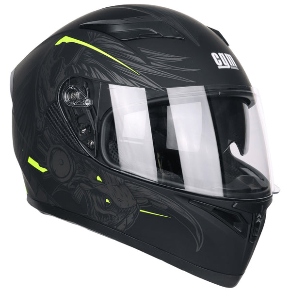 Casque Intégral pour Scooter CGM Indian 316S Visière Longue Mat Jaune Fluo Différentes Tailles prezzo