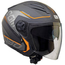 Casco Jet per Scooter Visiera Lunga CGM Apache 130S Arancione Opaco Varie Misure-1