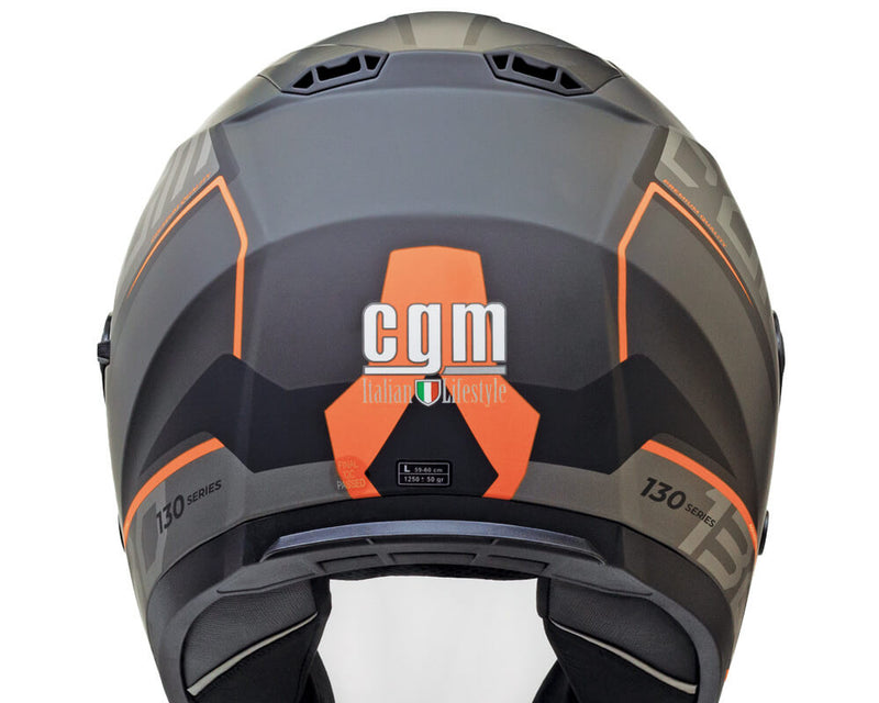 Casco Jet per Scooter Visiera Lunga CGM Apache 130S Arancione Opaco Varie Misure-4