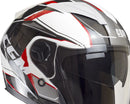 Casco Jet per Scooter Visiera Lunga CGM Mayer 130X Rosso Varie Misure-3