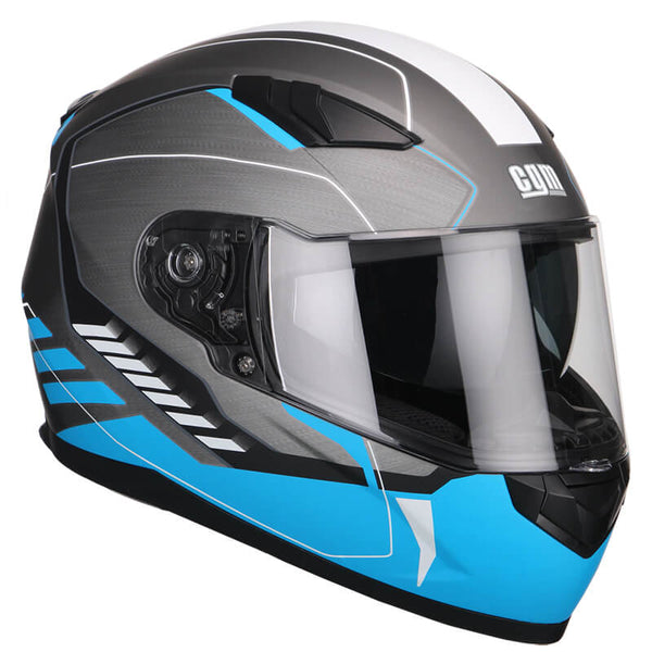 Casque Intégral Scooter CGM Silverstone 317G Visière Longue Bleu Mat Différentes Tailles online