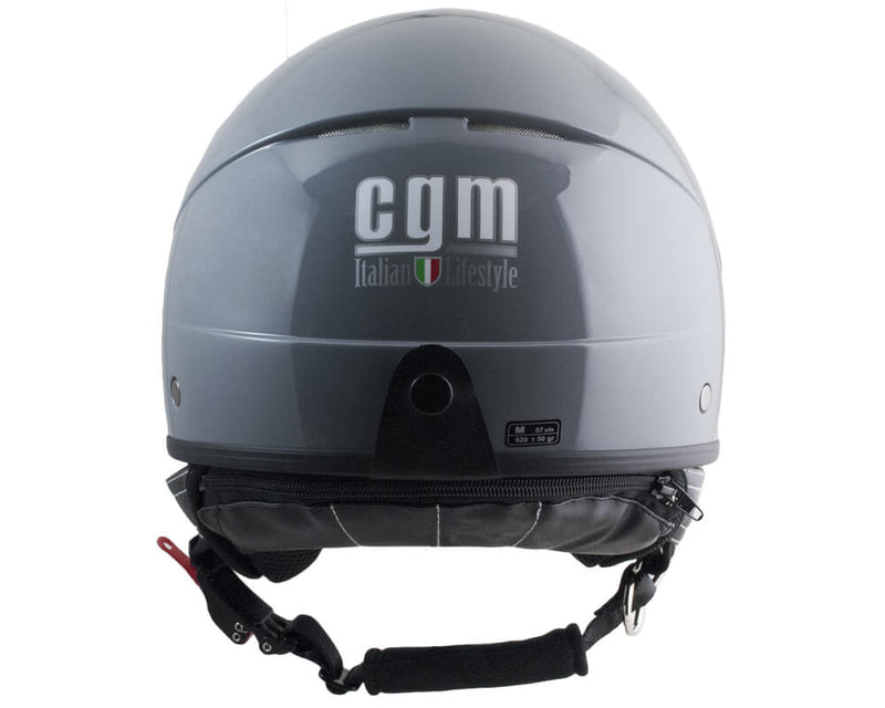 Casco Jet per Scooter Visiera Sagomata CGM Florida 109A Grigio Varie Misure-4