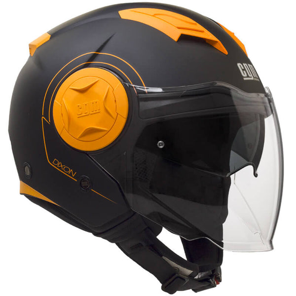 prezzo Casque Jet pour Scooter CGM Dixon 129S Visière Longue Mat Orange Fluo Différentes Tailles